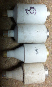 Porcelánová pojistka 10A - červený terčík - 2