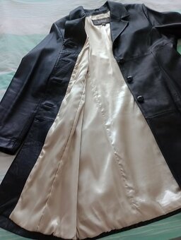 Černý kožený kabát Wilson Leathers dovoz USA - 2