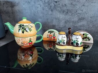 Čajová souprava, slánky a stojany na ubrousky - 2
