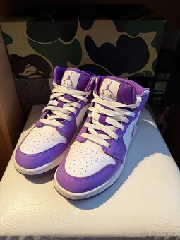 Air Jordan 1 Mid "Purple Venom" GS - 2
