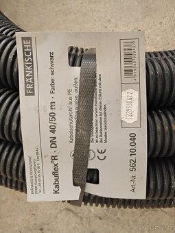 Chránička elektrikářská 50 m,průměr 40mm. Nová - 2