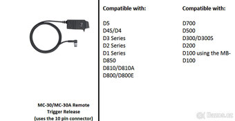 Nikon kabelová spoušť MC-30 - 2