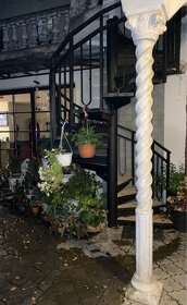 Betonový sloup sleva, japonská lampa - 2