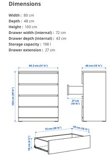 IKEA MALM Chest of drawers - 2