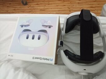 Meta quest 3 512GB + headstrap kiwi 10k, pouzdro, pcvr kabel - 2