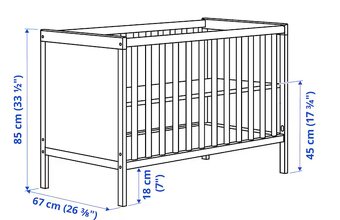 Dětská postýlka IKEA SUNDVIK - 2