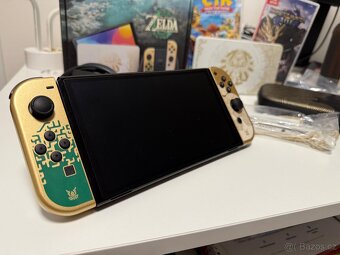 Nintendo Oled Zelda limited edition + hry - 2