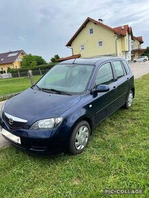 Mazda2 1.4 diesel typ dy rok 2003 modrá metalíza tmava - 2