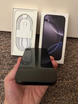 Apple iPhone 16 Pro 256gb Black Titan. 100% baterie, zaruka. - 2