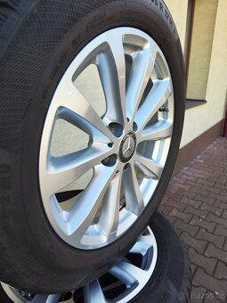 ORIGINÁL ALU kola MERCEDES s PNEU CONTINENTAL 6mm 17" - 2