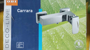 Sprchová, designová hranatá Carrara baterie - NOVÁ - 2