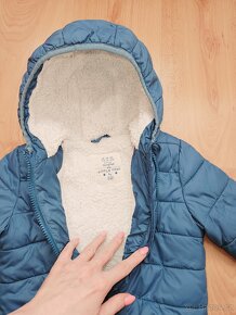 Dětská zimní bunda s kožíškem vel.92 - 2