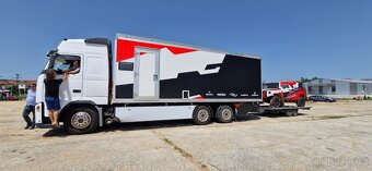 Volvo FH/FN-6X2R + přívěs KRONE ZZ-dílna/servis/obytné - 2