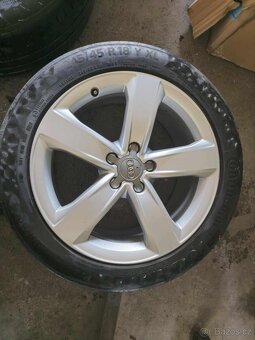 ALU Audi R18 5x112, letní pneu 245/45 R18 - 2