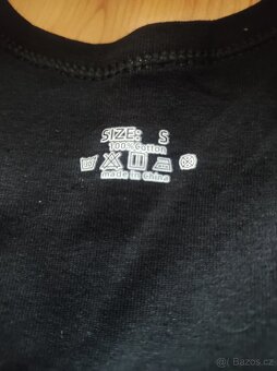 Pánské bavlněné tílko černé, S - 2