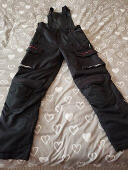 Moto kalhoty s náprsenkou OXFORD CONTINENTAL TOP STAV - 2