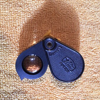 Lupa Apl.10x Carl Zeiss Germany Bakelitové pouzdro - 2