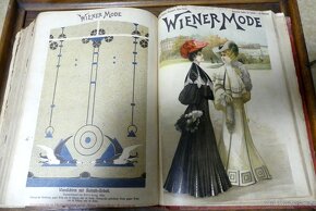 Wiener mode, starožitný módní časopis, svázaný ročník 1903 - 2
