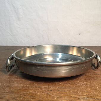 Cínová mísa s uchy... puncovaný cín - 2