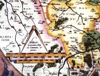 HISTORICKÁ MAPA NIZOZEMÍ A BELGIE/ A.Ortelius 1575 - 2