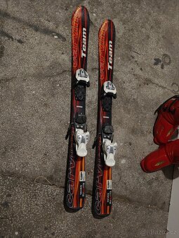 Dětské lyže 100cm + lyžáky + helma - 2