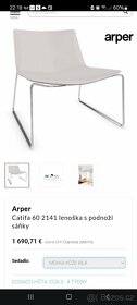 luxusní kožené křeslo/ židle/ lenoška - 2