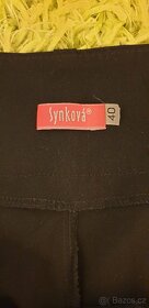 Elegantní kalhoty Synková, černé - 40 - 2