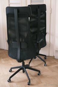 Kancelářská židle JÄRVFJÄLLET (IKEA) v kůži 2x - 2