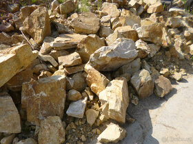 Krásný žlutý kámen do Gabionů, skalek i jako soliterní prvek - 2