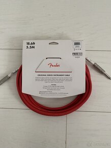 Fender Original Series 5,5 m Rovný Nástrojový kabel červený - 2