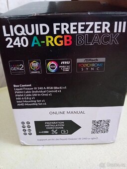 ARCTIC Liquid Freezer III 240 A-RGB Black - 2