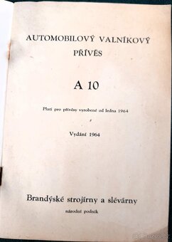 PŘÍVĚS A 10 V - 2