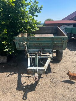 Vlek jednoosý vozík valník sklapecka - 2