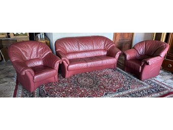 Kožená sedací souprava 3+1+1,3127 - 2