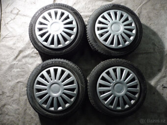 Prodám 4 orig.15"plech.kola + zim.pneu.O.MERIVA185/60/15 - 2