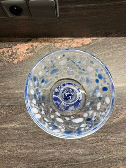 Mísa na noze hutní sklo - nedokážu zařadit - 2