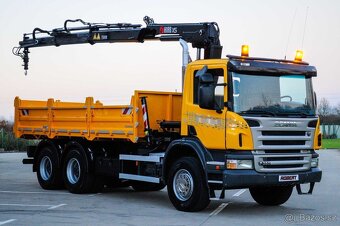 SCANIA P380 6X4 SKLÁPĚČ / VYKLÁPĚČ + HYDRAULICKÁ RUKA EU-4 - 2