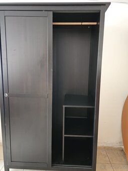 IKEA HEMNES šatní skříň - černohnědá - 2