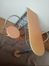 Barový stolek+ 2 skládací židličky - 2
