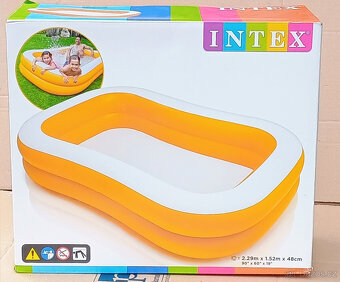 Nafukovací bazén Intex oranžový - 2