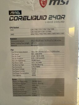 MSI MAG Core Liquid 240R 306-7ZW1B31-813 nerozbalené - 2