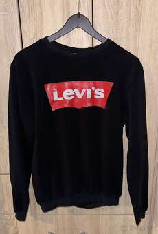 Černá mikina Levi's, nošené parkrat , unisex S-M - 2