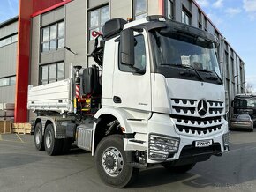 Mercedes Benz Arocs 3348 6x6 sklápěč jeřáb FASSI F255A - 2