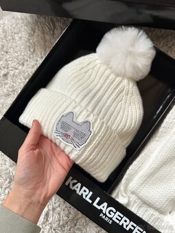 KARL LAGERFELD SADA ZIMNÍ ČEPICE A ŠÁLA - 2
