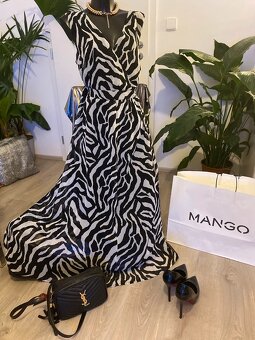 Mango saty cerne bile damske plesove 42 nove - 2
