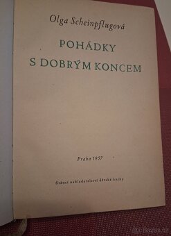 Stará kniha pohádek od Olgy Scheinpflugové 1957 - 2