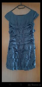 Společenské/letní šaty 100% hedvábí, vel.XS - 2