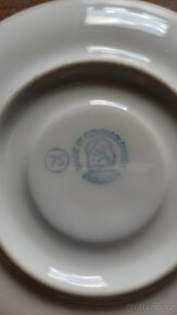 Porcelánové kávové hrnky s podšálkem Bohemia Inglazed - 2