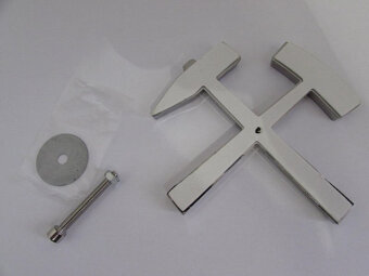 Znak hornické kladívka na auto zadní nebo přední aj. - nové - 2