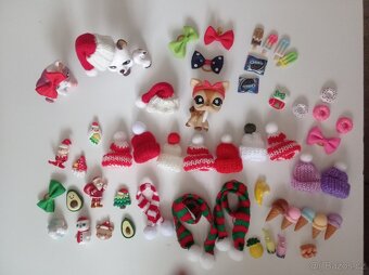 Doplňky vánoční pro littlest petshop a jiné Barbie a pod. - 2